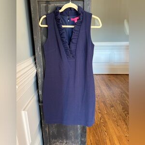 Lilly Pulitzer navy  Tisbury  Shift dress size Small. NWT
